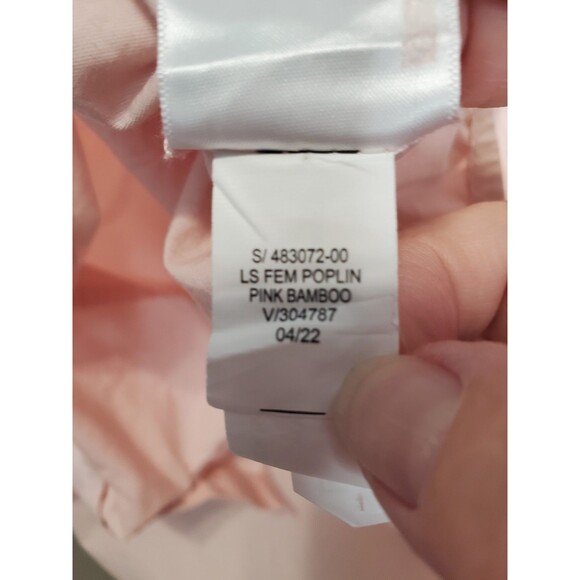 Old Navy 100% Cotton Pink Poplin Long Sleeve Button-Up Shirt Size XXL - Picture 6 of 8